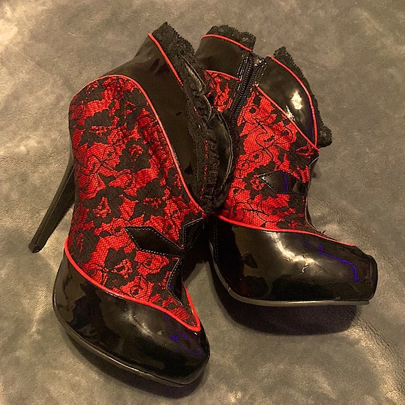 girlie lingerie brand romantic goth pumps - Picture 1 of 4